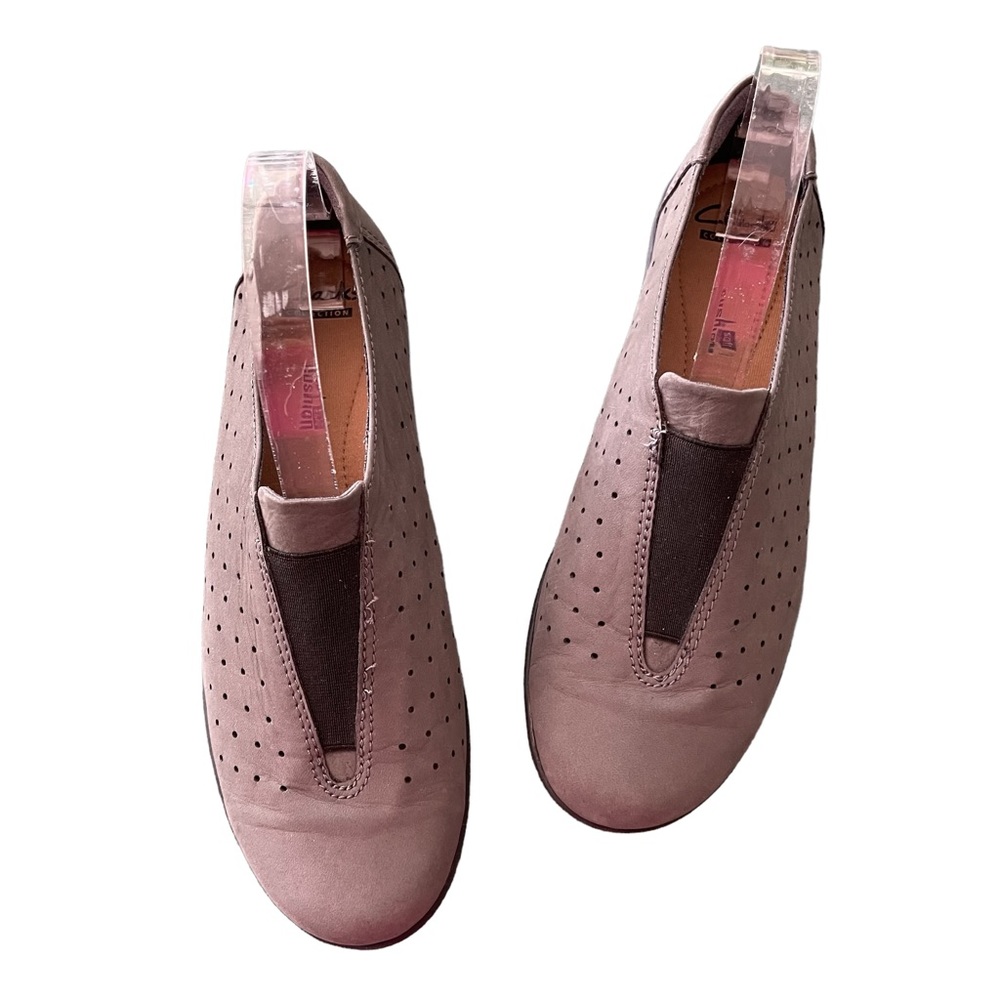 Clarks Medora Gemma Perforated Leather Slip On